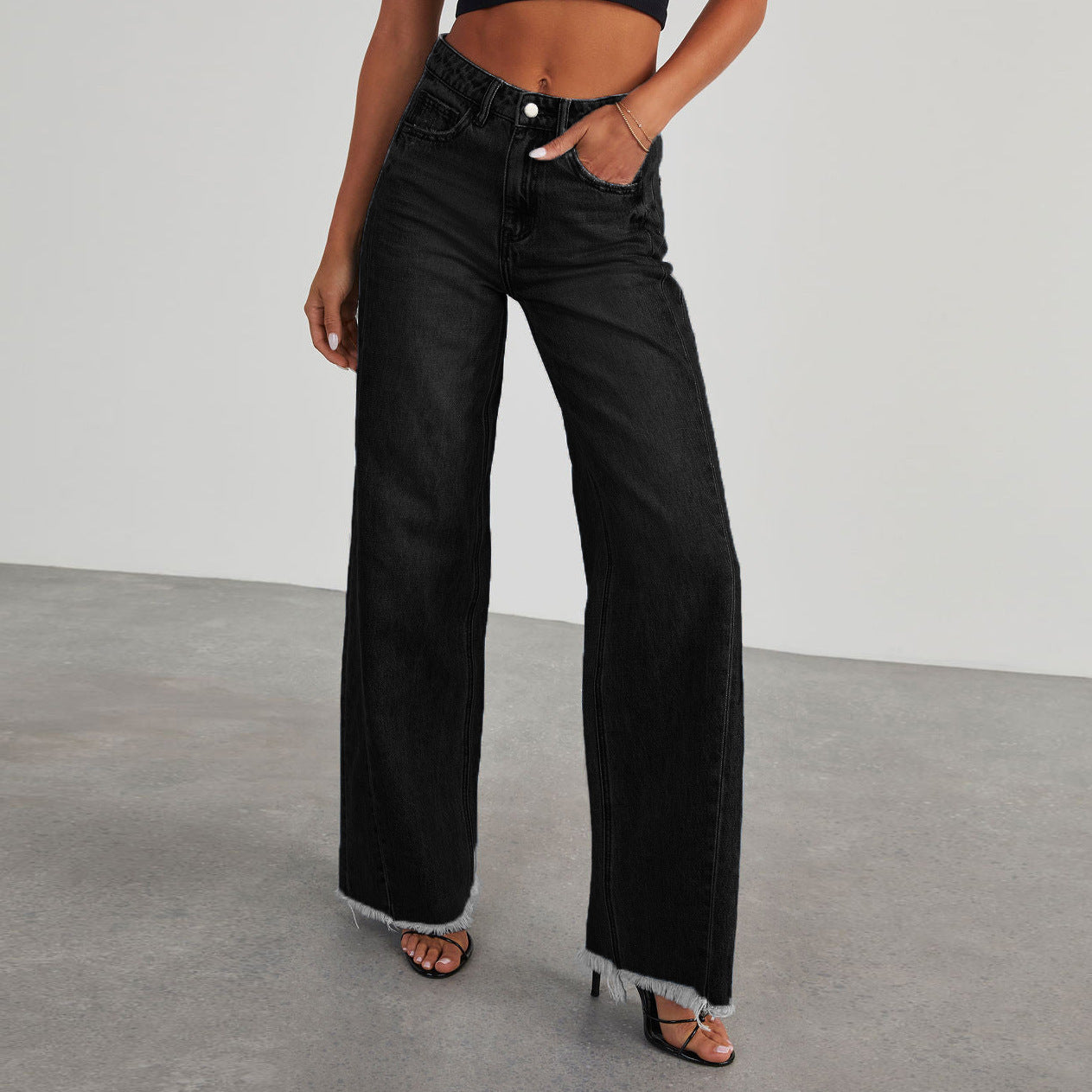 Womens' Straight Slim Fit High Waist Jeans