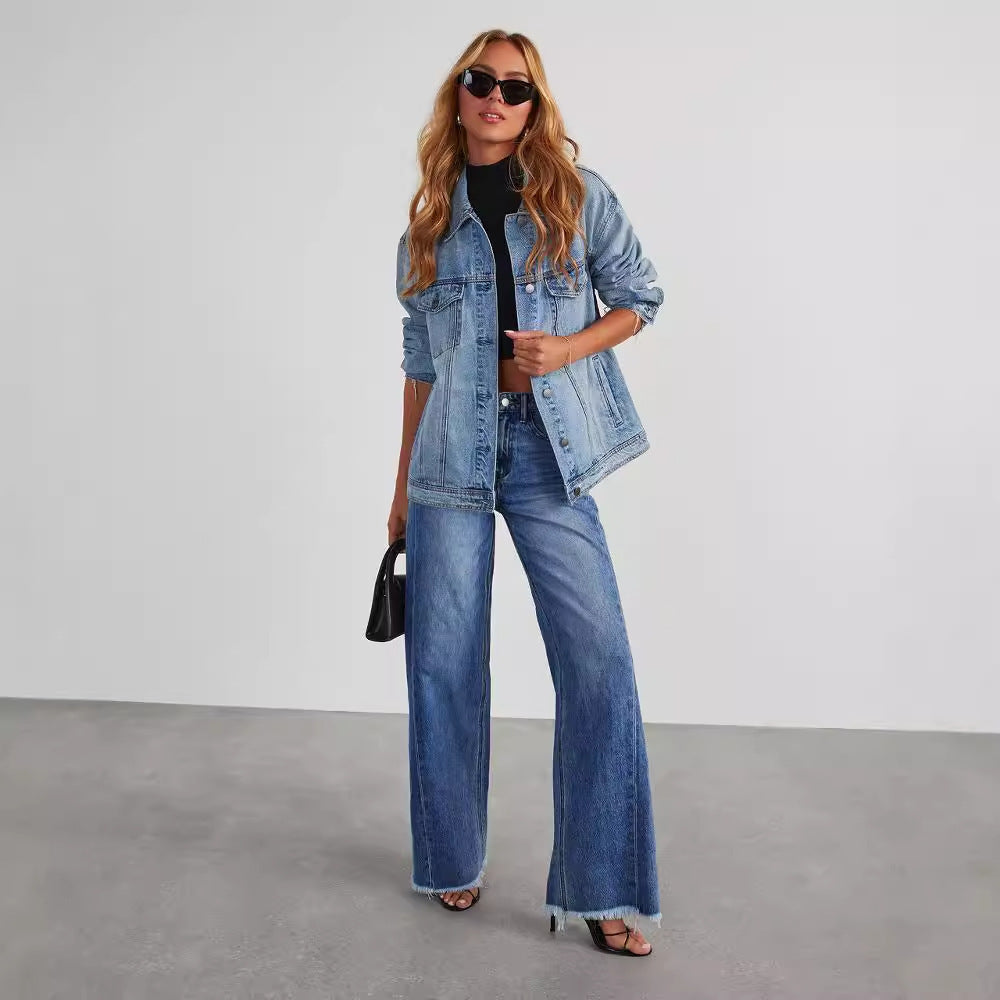 Womens' Straight Slim Fit High Waist Jeans