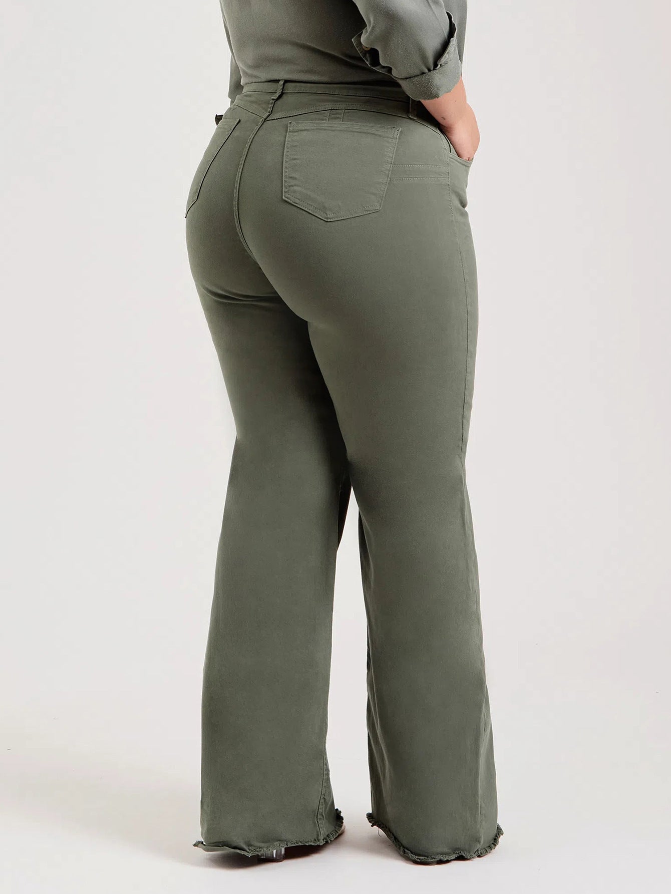 Slim Fit Flared Pants for Women