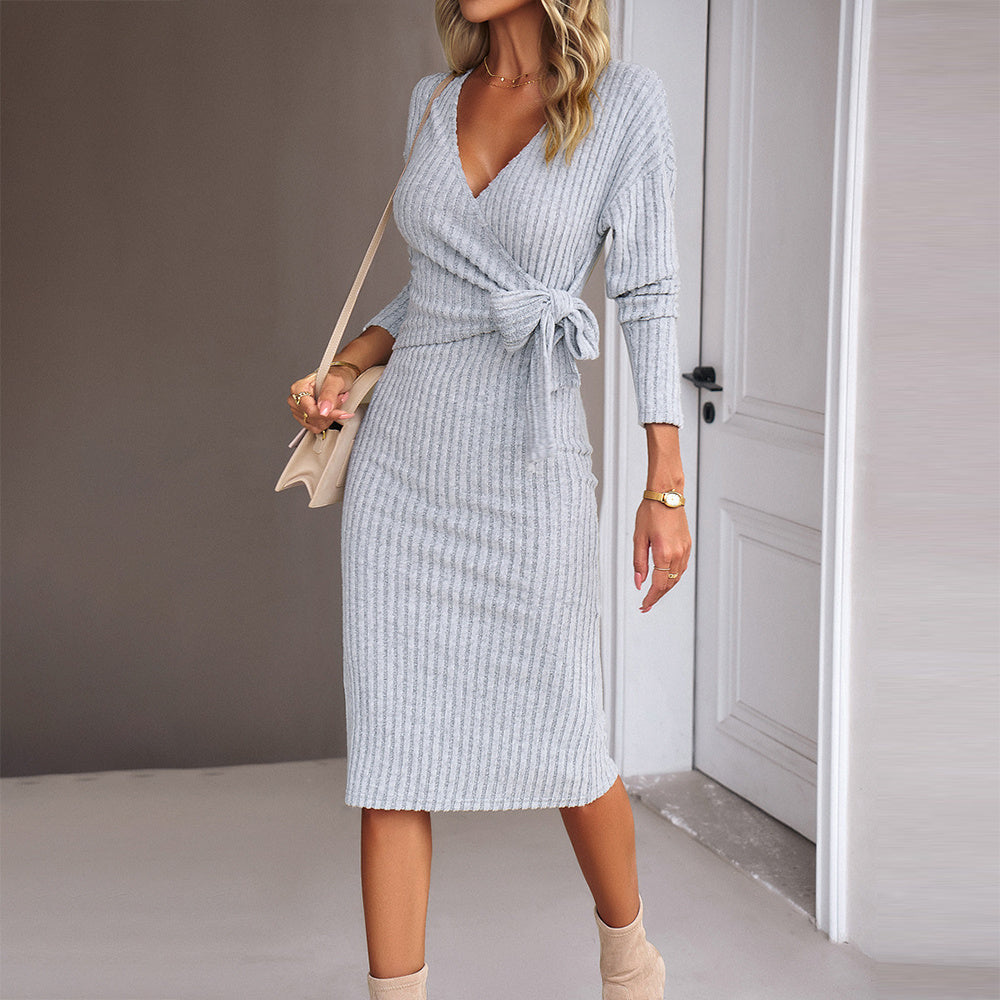 V-neck Pencil Dress for Women