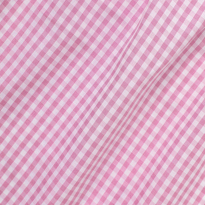 Infant Bbay Girls' Plaid Smocked Dress Short Sleeve Easter Bunny Rabbit Embroidery Casual Fashion Clothes