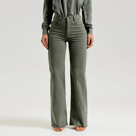Slim Fit Flared Pants for Women