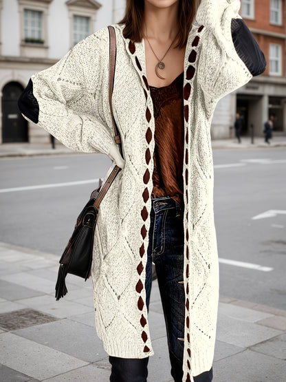 2025 Retro Cardigan Soft And Warm Women's Retro Cardigan Front Sleeve Open Button, AutumnWinter Coat, High Quality Craftsmanship, Elegant Women's Sweater