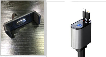 Metal Car Charger 100W Super Fast Charging Car Cigarette Lighter USB And TYPE-C Adapter