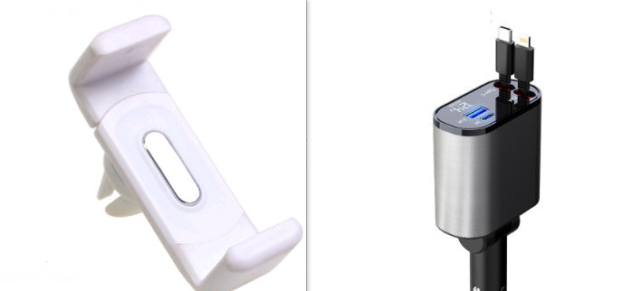 Metal Car Charger 100W Super Fast Charging Car Cigarette Lighter USB And TYPE-C Adapter