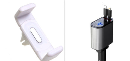 Metal Car Charger 100W Super Fast Charging Car Cigarette Lighter USB And TYPE-C Adapter