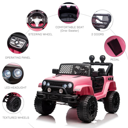 Electric Off-Road Truck 12V Kids Ride On With Remote Control MP3 Music Adjustable Speed
