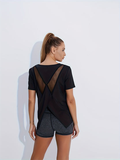 Women's Workout T-Shirt - Breathable Quick-Dry For Gym & Running