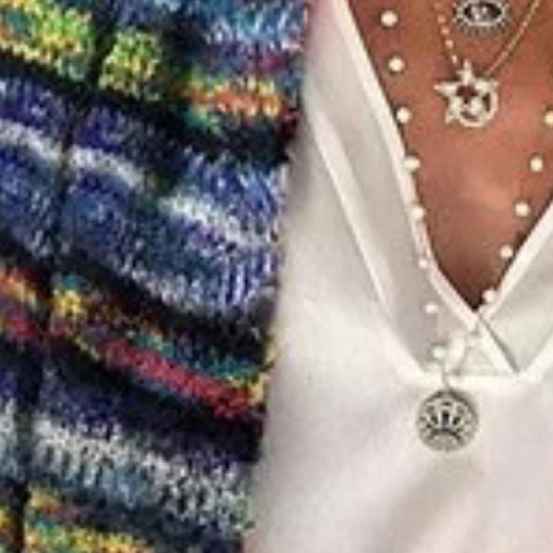 Women's Colorful Long Sleeve Cardigan Soft Boho Chic Knit Open Front Sweater For Spring And Fall Vacation