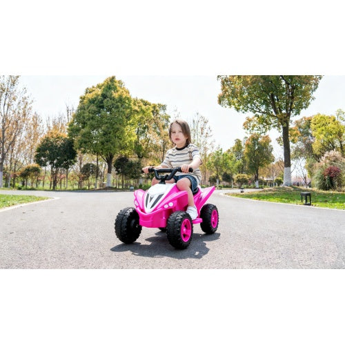 Kids Electric Car For 3-6 Years, Dual Motor 12V4.5AH Battery Powered Ride On Toy With Bluetooth Music, LED Lights, 2 Speed Modes, Forward Backward - Blue Pink, Toddler First Car Gift