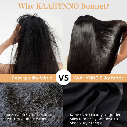 Silk Bonnet, Satin Hair Bonnet For Sleeping For Wavy Curly Natural Hair